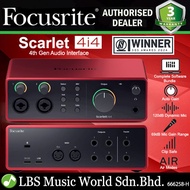 Focusrite Scarlett 4i4 4th Gen USB Recording Audio Interface (4th Generation)