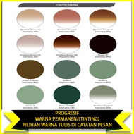 PERMANENT COLOR LENS (TINTING) PROGRESSIVE CR39 CUSTOM PLASTIC/ COLOR ACCORDING TO CHOICE