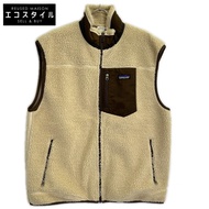 Patagonia 23069F9 象牙色 x 棕色經典復古 x Boa 抓絨背心 XL [二手]
