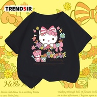💗พร้อมส่ง💗เสื้อยืด เสื้อยืดแขนสั้น Hello Kitty เนื้อผ้านิ่ม😍
