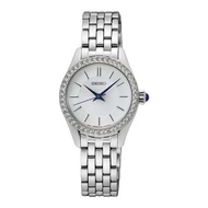 [𝐏𝐎𝐖𝐄𝐑𝐌𝐀𝐓𝐈𝐂] Seiko SUR539P1 SUR539 White Dial Ladies Stainless Steel Bracelet Watch