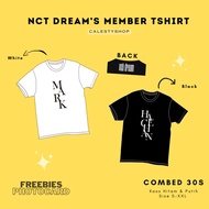 NCT DREAM MEMBER NAME T-SHIRT TSHIRT TEE NCTZEN MARK HAECHAN JISUNG JENO JAEMIN RENJUN CHENLE NEON S