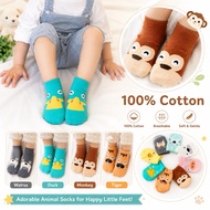 Bevavar Cartoon Non-slip Baby socks sock newborn toddler socks Boy Girl kids stokin stoking bayi