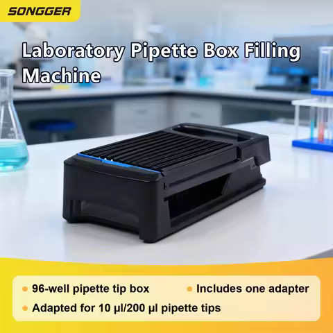 96 Well Pipette Tip Rack with 10uL 200uL Adapters Pipette Tip Loading Station Universal Tip Rack for