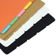 Loose-leaf Notebook Partition Paper A4B5A5A6A7 Handbook Partition Paper 20 Holes 26 Holes 6 Holes 9 