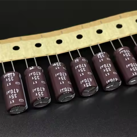 10pcs 470uF 35V NIPPON NCC KY Series 10x20mm Low impedance Long Life 35V470uF Aluminum Electrolytic 