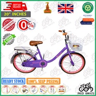 Raleigh Mini Classic City Bike 20" Inch Bicycle With Single Speed / Pink , Red , Purple / Limited Edition