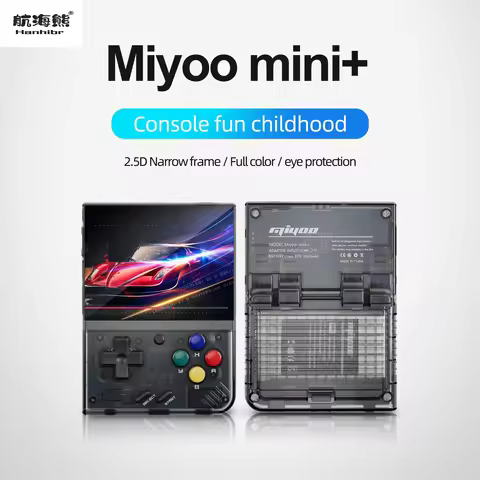 MIYOO Mini Plus V2 3.5 Inch IPS Screen Portable Retro Handheld Game Console Linux System 3000mAh Cla