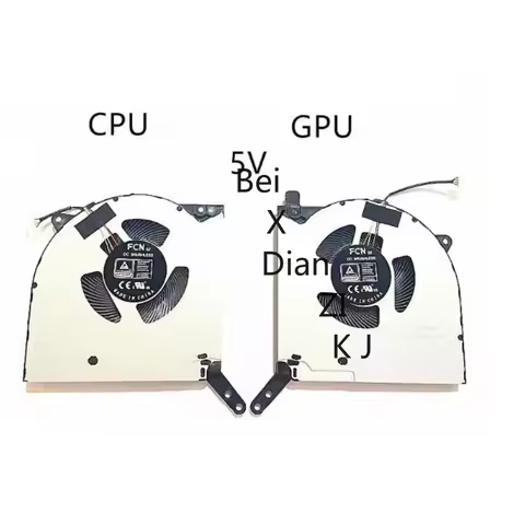 Laptop Cooling Fan For Lenovo Legion 5 Pro 16 5-16ACH6H 82JQ CPU GPU Cooler Fan DC5V