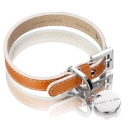 H&S 軒尼詩父子尺寸S-愛馬仕棕-Saffiano牛津真皮系列項圈(展示品