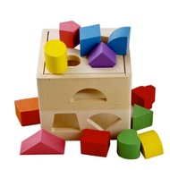 Multi-purpose block drop box toy - Safe wooden educational toy