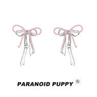 หวาน Cool Y2K ต่างหูลูกปัดผีเสื้อ ผู้หญิง เฉพาะกลุ่ม Luxury Vintage 925 Pure Silver Ear Clips เครื่อ