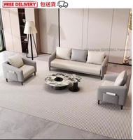 💎科技皮實木梳化 🔥 PU leather sofa Leathaire sofa 沙發 科技皮梳化 科技皮沙發 三人梳化 二人梳化 小梳化 三人沙發 二人沙發 小沙發 cheap sofa 3 se
