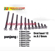 Jcbc Stainless 304/ Bolts Furnicure Bolts 12/ M.8 (length 2cm to 7cm) 1pcs