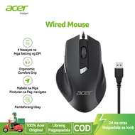 Acer Wired Mouse 4 Adjustable DPI USB Computer Mouse with Side Buttons 1.5m 6 Buttons 3200 DPI Compa