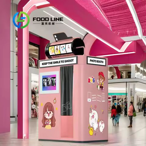 customize Self Service Photo Booth Touch Screen Instant Print Photo Booth for Events Parties Commerc