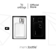 A7 Memobottle Flat Water Bottle 6oz 180ml | Slim Compact Leakproof Design | BPA-Free Minimalist Bott