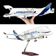 1:150 Airbus Beluga Super Transport Airplane Model 42cm Long Collectible Ornaments Children's Gift