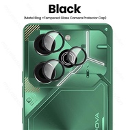 ฝาครอบป้องกันกล้องอะลูมินัมอัลลอยสำหรับ Tecno Pova 6 Pro 6Pro 5G ฝากระจกเทมเปอร์เลนส์ด้านหลังบน Pova