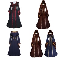 Wedding Vintage Womens Dress Gothic Hooded Victorian Dress Renaissance