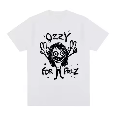Ozzy Osbourne T-shirt Graphic Printing Tee-shirt Short Sleeve Fashion Hip Hop 100%Cotton Tshirt Wome