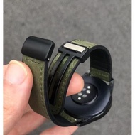 Magnetic buckle strap for Samsung watch6/classic silicone leather strap 4classic premium 5p