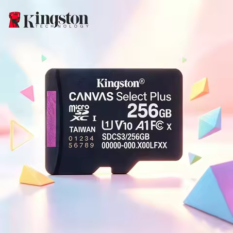 Kingston Micro SD Card U3 V30 A2 128Gb 256Gb 512Gb Canvas Select Plus SD Card 64Gb Adapter Flash 150