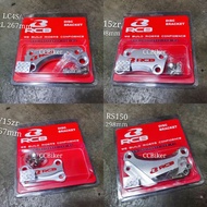 Racing Boy RCB Bracket Disc Plate Front RS150 298mm/ Y15ZR Y15 267mm 298mm/ LC135 4S SRL 267mm/  (Si