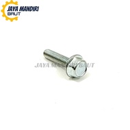 CVT Block Bolt M6 X 25 Key 10 Threads 10 Flanges Bolt 6X25 White Length 25mm Galvanized