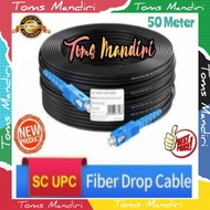 50 Meter Fiber Optic Cable +/ Sling 50m Dropcore Cable UFC/SC to UPC/SC