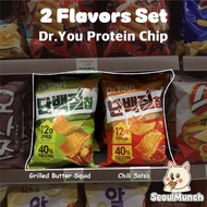 [ORION] "2 Flavors Set" Dr. You Protein Chips 60g (12g Protein) Chili Salsa / Grilled Butter Squid