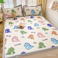 Taiwan Ready Stock 2025 Large Twill Composite Ice Silk Cool Mat Three-Piece Set Bed Bag Single Doubl