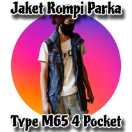 Grape Dark M65 Parka Vest Jacket