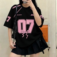 JERSEY HIPHOP PRINTED SHORT SLEEVE (Custom Name )Short Sleeve COQUETTE RIBBON Coquette Jersey