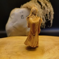 Ya Cypress Wood Carving Ao Cypress Carving Zen Solid Wood Living Room Home Handle Decoration Crafts 