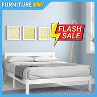 Furniture Mart MINA solid wood queen size bed frame/ katil kayu solid/ katil kayu queen/ katil queen murah