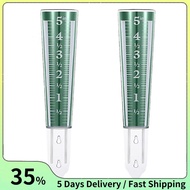 Rain Gauge Meter Rain Meter Rain Gauge with Magnified Scale Green