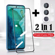2Pack For Vivo Y21D Screen Protector Tempered Glass Film + Lens Camera Protector Film for Vivo Y21D