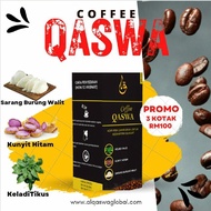 Promo 3 Box (ORI HQ + Free Gift) Coffee QASWA Kopi Merawat 3 Serangkai KOLESTROL GASTRIK SALURAN DARAH