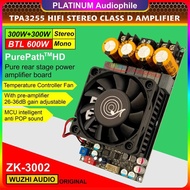 TPA3255 Class D Stereo Amplifier BTL Bridge Hifi HD Sound High Power Amplifier 600W Original ZK-3002