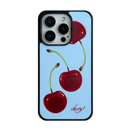 Ốp Lưng iPhone 16 pro Max Toàn Diện Có Khóa Kẹp Cherry Đỏ Đơn Giản Chống Sốc Chống Trượt Bảo Vệ Toàn