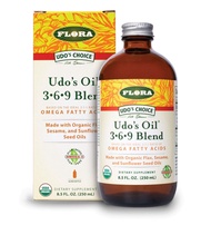 Flora - Udo's Choice Omega 369 Oil Blend, Made with Organic Flax, Sesame & Sunflower Seed Oils, Plan