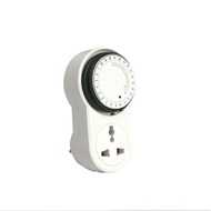POWERPAC Mechanical 24hrs Timer Plug 13A normal plug and 15A aircon plug