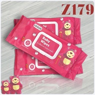 ทิชชูเปียกห่อใหญ่ แผ่นใหญ่จุใจ ทิชชู่เปียกของเด็ก กระดาษเปียก Baby Wipes ผ้านุ่มชุ่มชื่น รุ่น：Z179