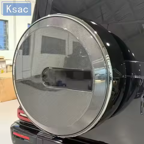 For Mercedes Benz G-Class Dry Carbon Fiber Spare Tire Cover G550 G63 G500 W463 W464 W465 Universal D