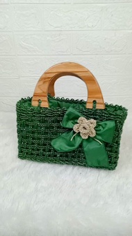 TAS RARA HANDLE KAYU/HANDLE BAGS WANITA/ TAS RARA UNYIL KAYU/TAS ETNIK/TAS ESTETIK WANITA