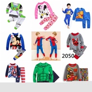 [P2P1588] ใหม่เด็กชุดนอนชุดมิกกี้เสื้อผ้าสำหรับสาวเด็กเดอร์แมนเครื่องแต่งกายชุดนอนเด็ก Pijama สูทชุดนอนเด็กวัยหัดเดินชุดนอนกางเกง