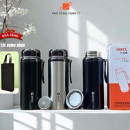 (Free cloth bag) Hot and cold thermos bottle 1000-1200-1500ml L7 high quality 304 stainless steel th