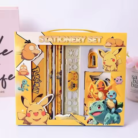 Pokémon Learning Stationery Set, Cartoon Cute Student Study Supplies, Back-to-School Gift, Gift for