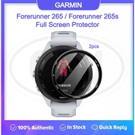 < 2pcs > Garmin Forerunner 265 / Forerunner 265s / FR265 / FR265s 3D Full Cover Screen Protector - F